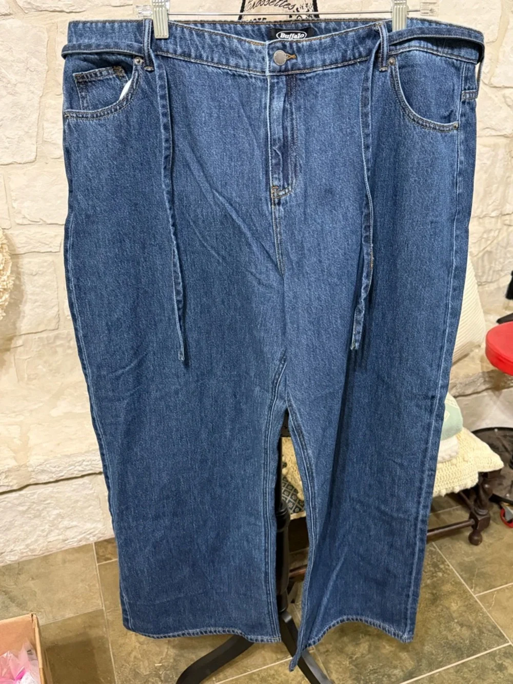 Buffalo David Bitton Women's Dark Blue Relaxed Jeans